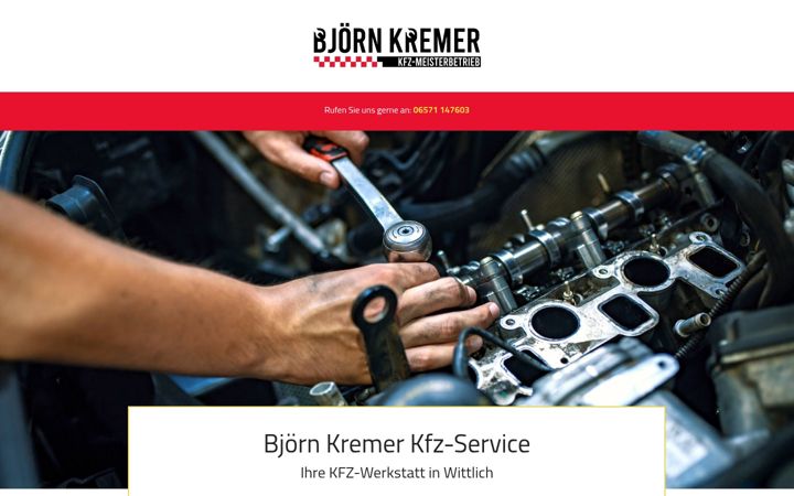 Screenshot of kfz-service-bjoern-kremer.de