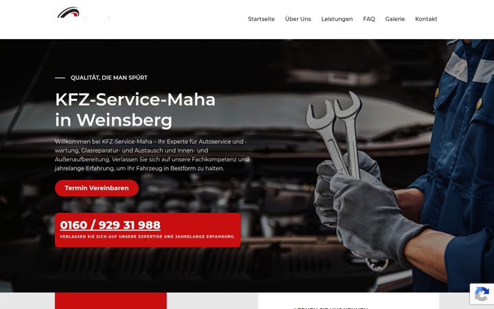 Screenshot of kfz-service-maha.de