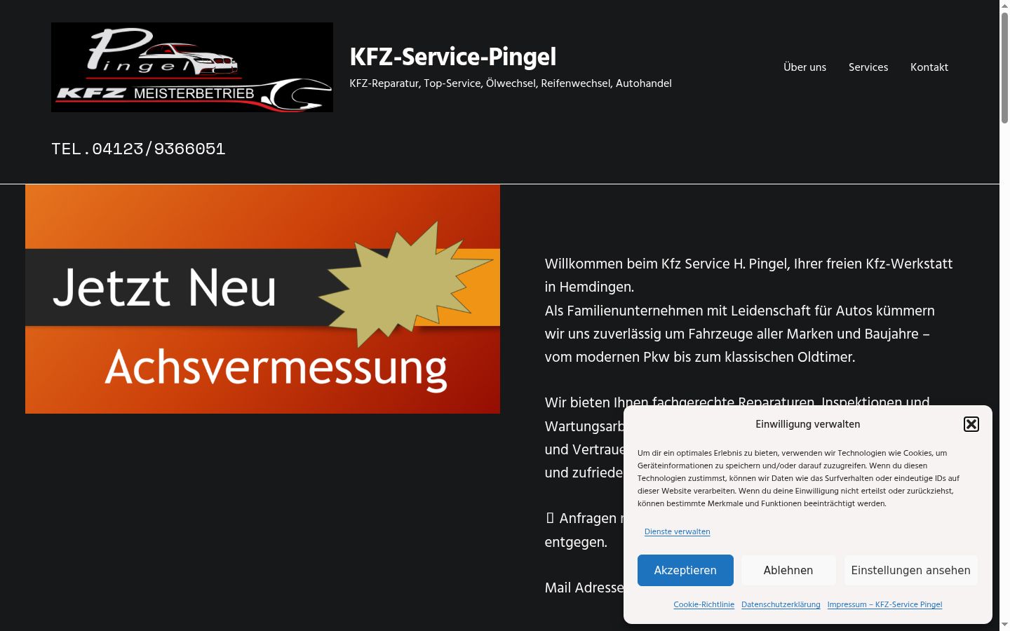 Screenshot tal-banner tal-kunsens muri qabel kwalunkwe interazzjoni