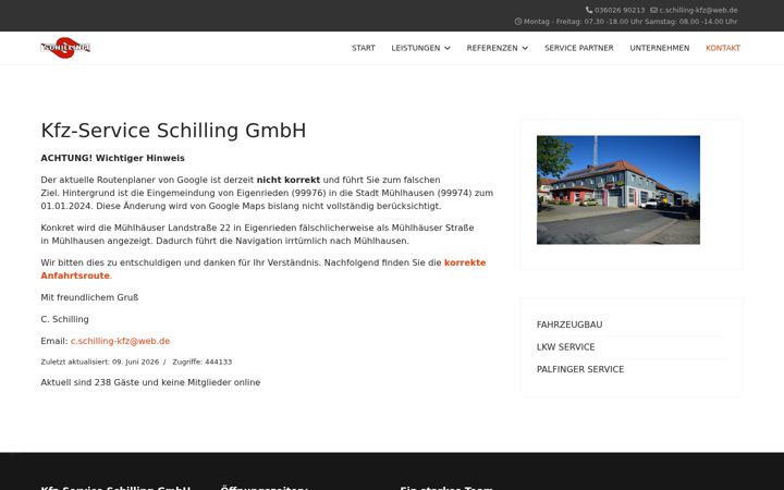 Screenshot of kfz-service-schilling.de