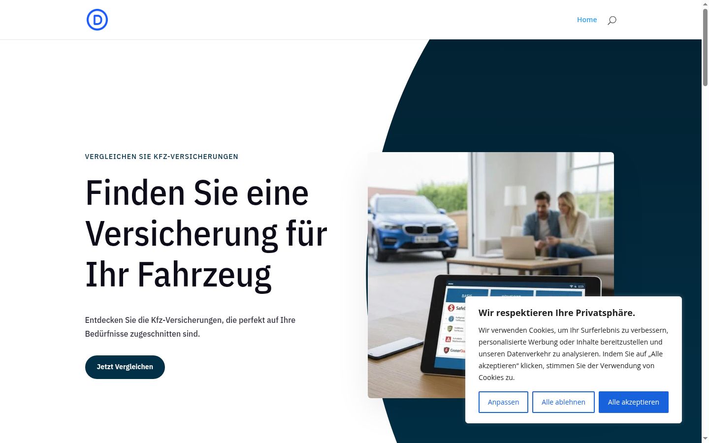 Screenshot tal-banner tal-kunsens muri qabel kwalunkwe interazzjoni