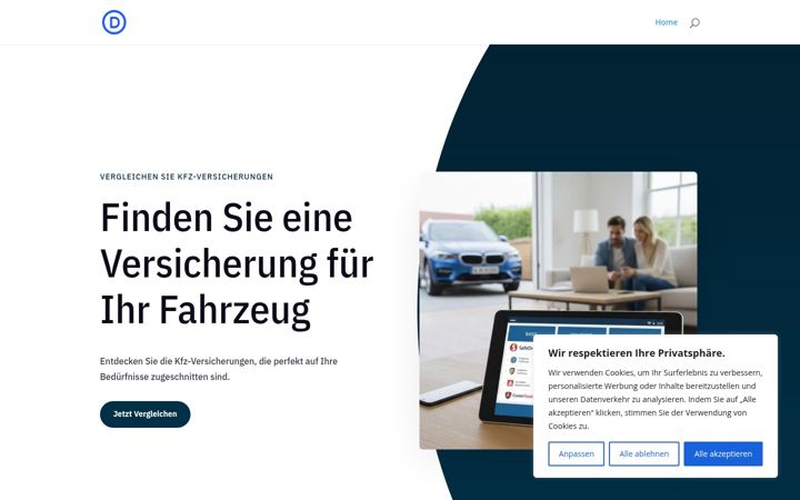 Screenshot of kfz-spezialtarif.de