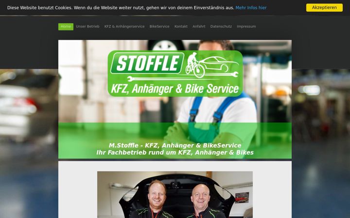 Screenshot of kfz-stoffle.de