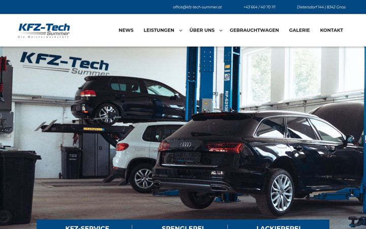 Screenshot of kfz-tech-summer.at