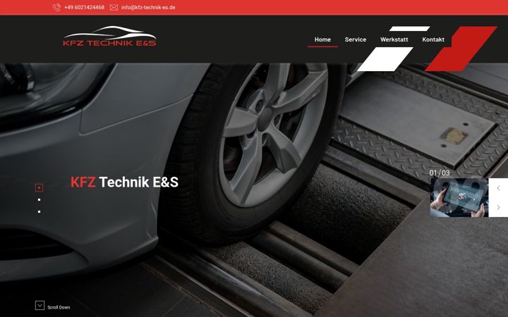 Screenshot of kfz-technik-es.de
