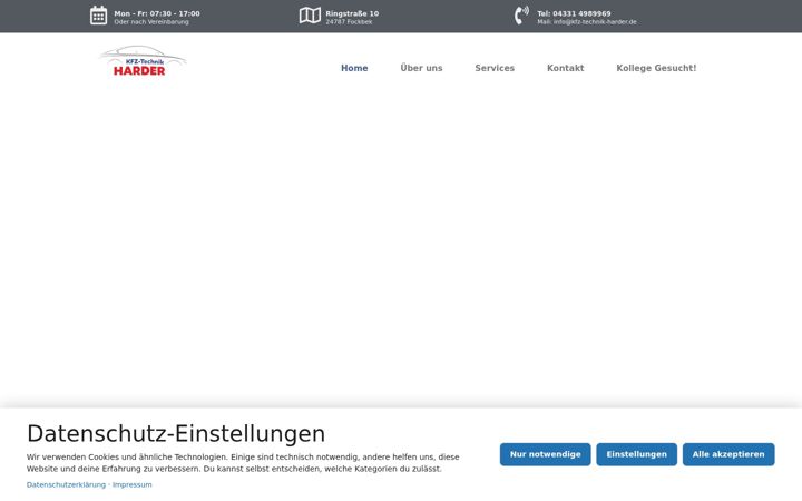Screenshot of kfz-technik-harder.de