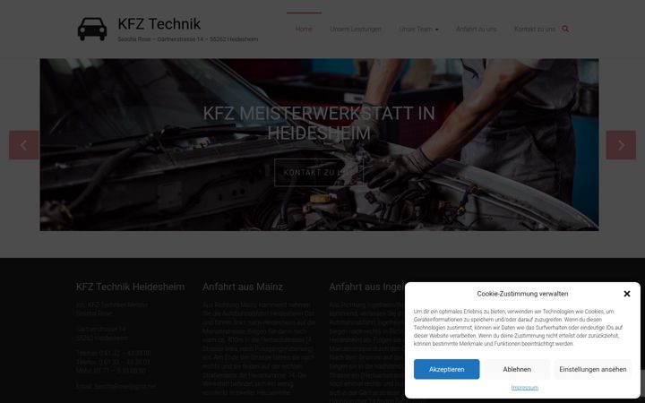 Screenshot of kfz-technik-heidesheim.de