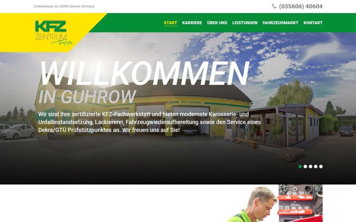 Screenshot of kfz-troppa.de