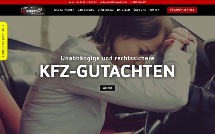 Screenshot of kfzexpert-hh.de