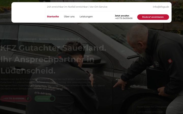 Screenshot of kfzgs.de