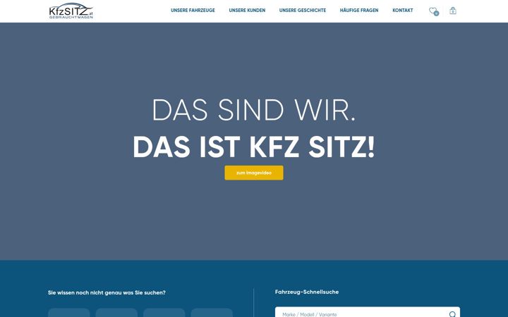 Screenshot of kfzsitz.at