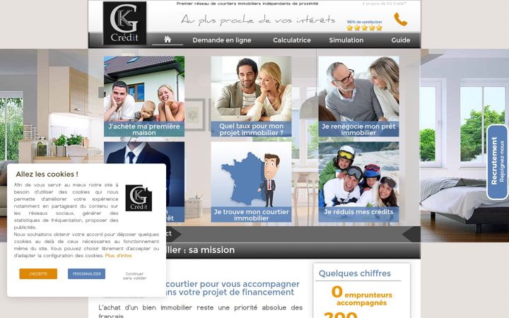 Screenshot of kg-credit.fr