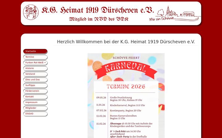 Screenshot of kg-heimat.de
