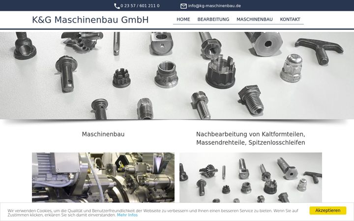 Screenshot of kg-maschinenbau.de