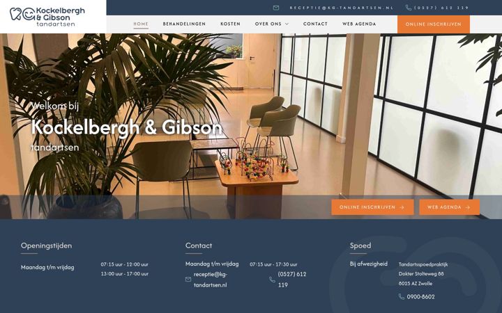 Screenshot of kg-tandartsen.nl