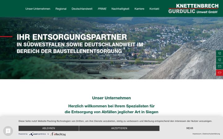 Screenshot of kg-umwelt.de