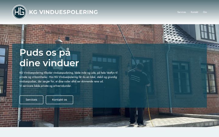 Screenshot of kg-vinduespolering.dk