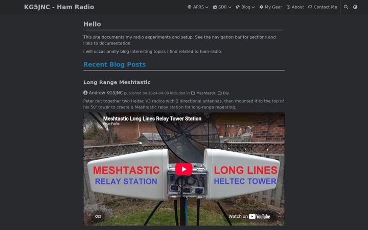 Screenshot of kg5jnc.com