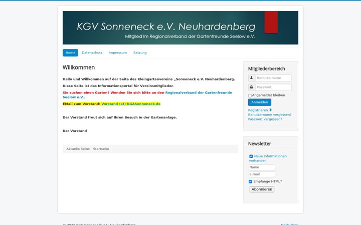 Screenshot of kgasonneneck.de