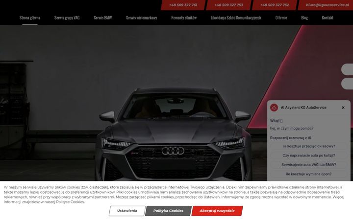 Screenshot of kgautoservice.pl