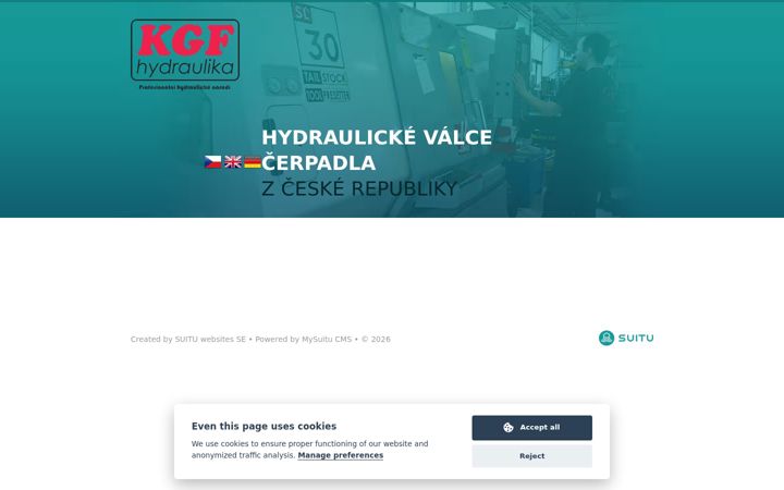 Screenshot of kgf.cz
