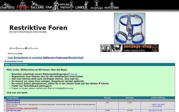 Screenshot of kgforum.org