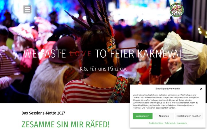 Screenshot of kgfuerunspaenz.de
