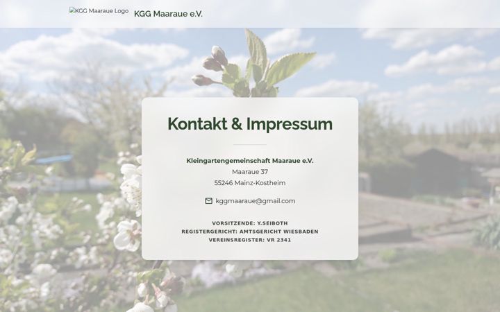 Screenshot of kgg-maaraue.de