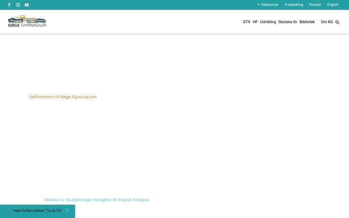 Screenshot of kggym.dk