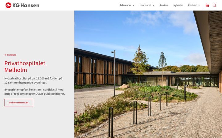 Screenshot of kgh.dk