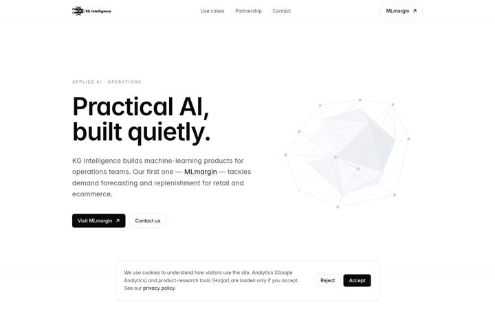 Screenshot of kgintelligence.com