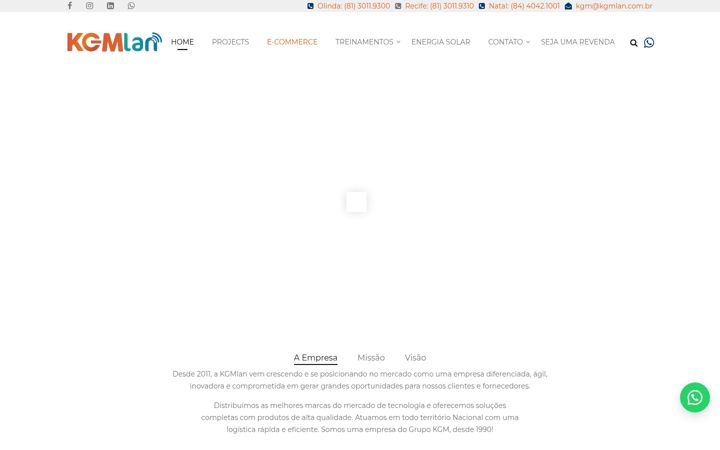 Screenshot of kgmlan.com.br