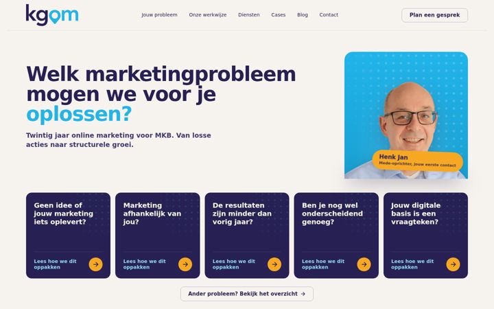 Screenshot of kgom.nl