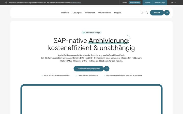 Screenshot of kgs-software.com
