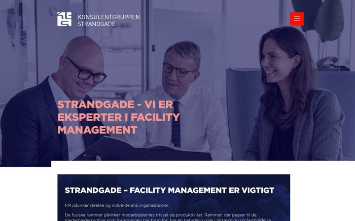 Screenshot of kgstrandgade.dk