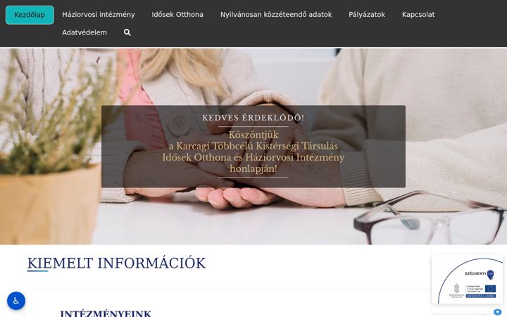 Screenshot of kgszoc.hu