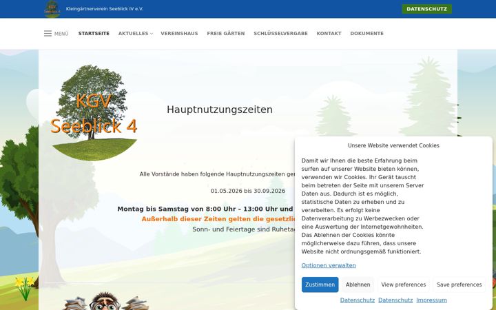 Screenshot of kgv-seeblick4.de