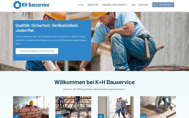 Screenshot of kh-bauservice.de