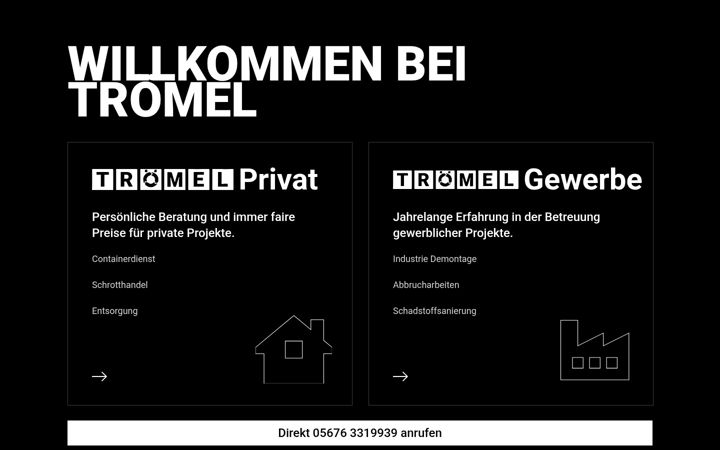 Screenshot of kh-troemel.de