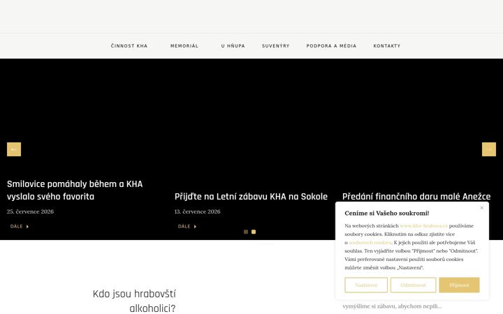 Screenshot of kha-hrabova.cz