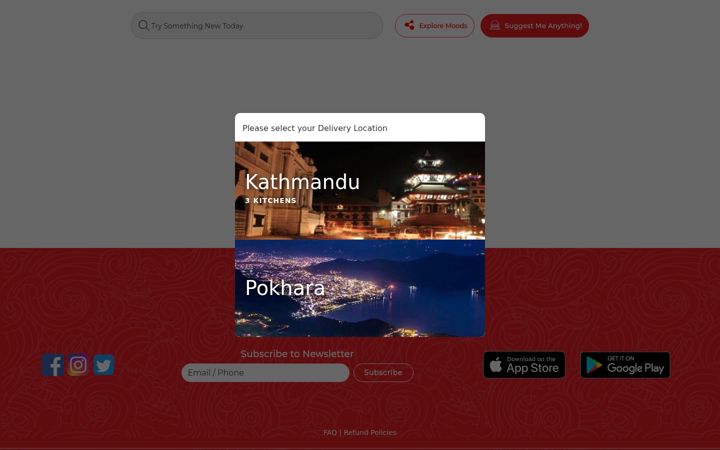 Screenshot of khaanpin.com.np