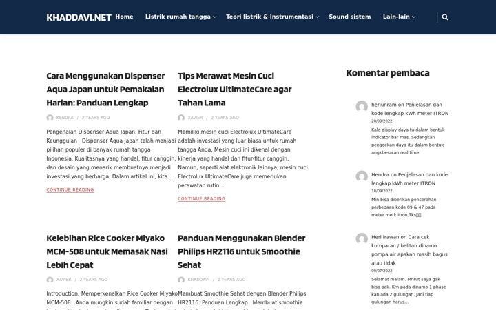 Screenshot of khaddavi.net