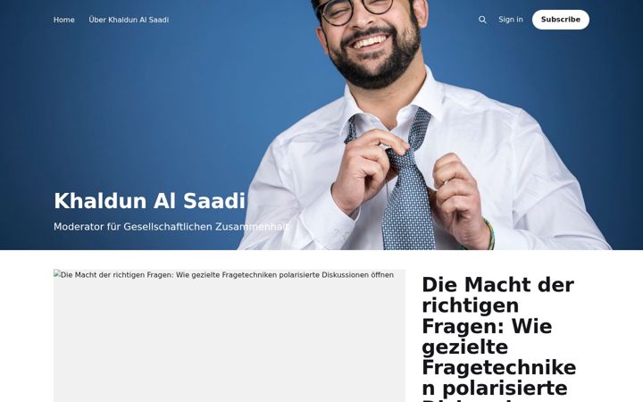 Screenshot of khaldunalsaadi.de