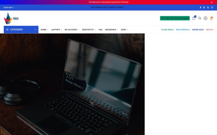 Screenshot of khaleejelectronics.com