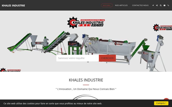 Screenshot of khalesindustrie.com