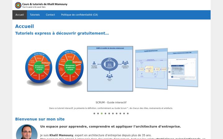 Screenshot of khalilmamouny.com