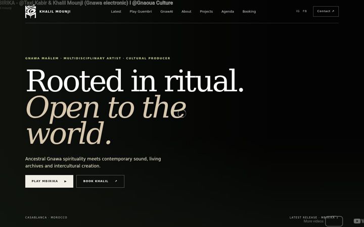 Screenshot of khalilmounji.com