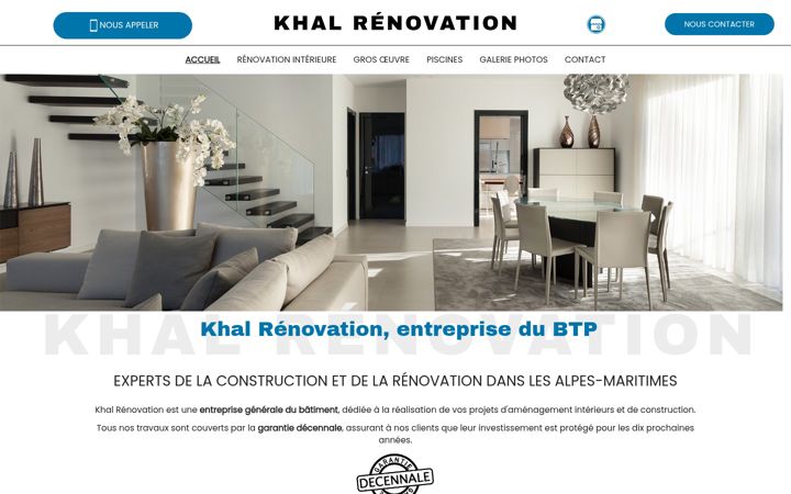 Screenshot of khalrenovation.fr