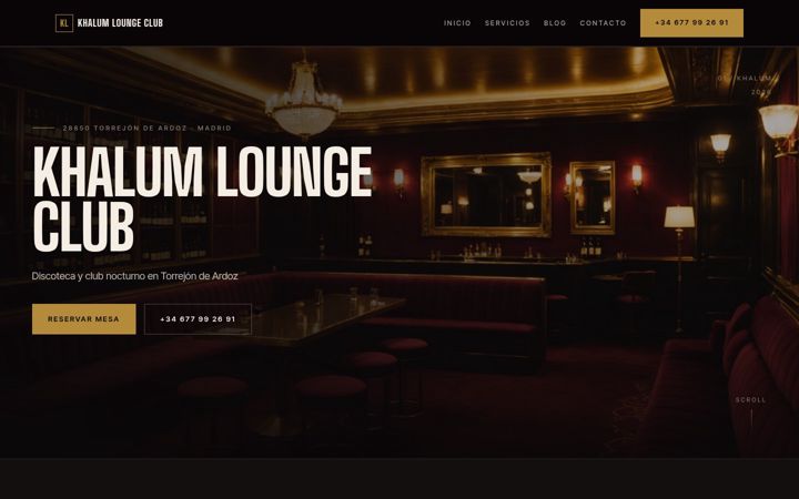Screenshot of khalumloungeclub.es