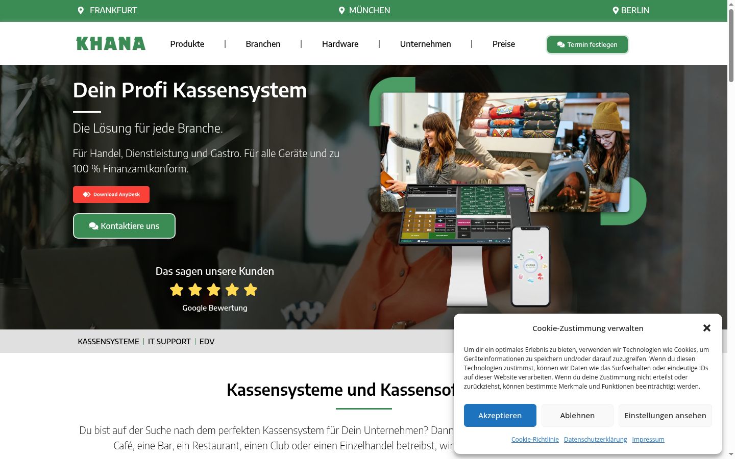 Ekraanipilt nõusolekubännerist, mida näidati enne mis tahes suhtlust